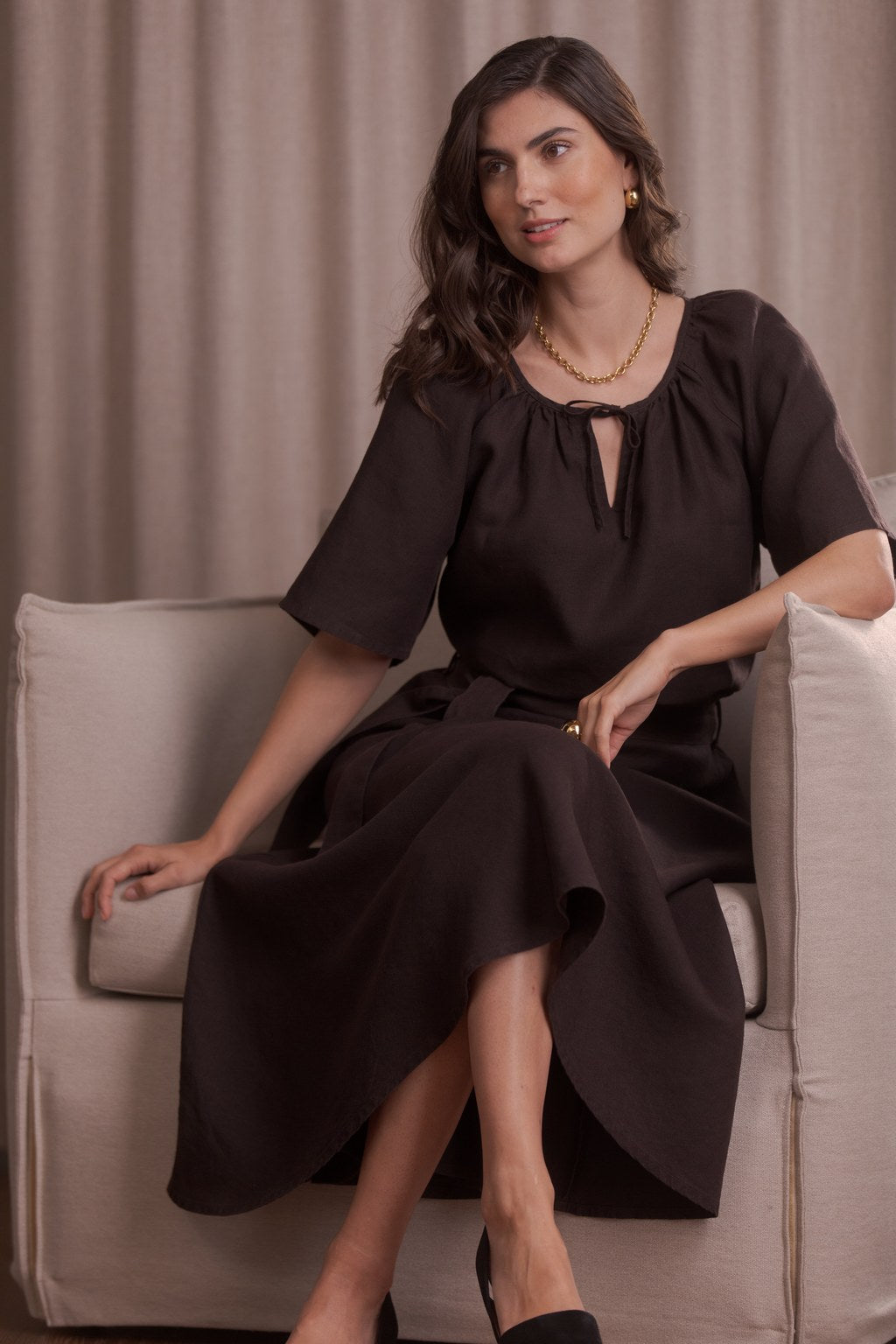 Laadukas 100% eurooppalainen pellavahame sekä pellavapaita