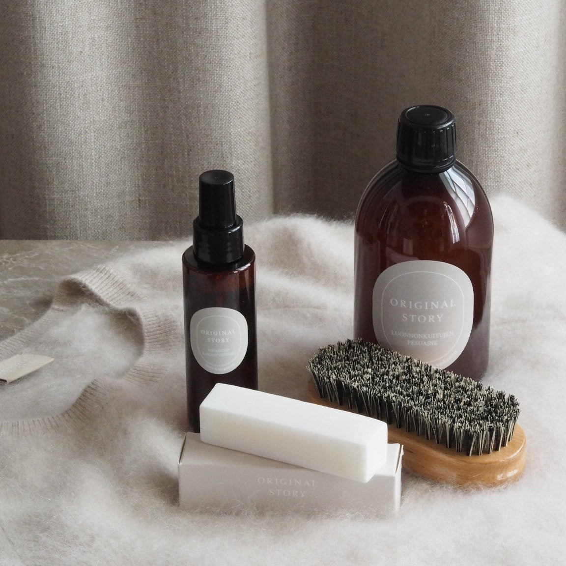 Steamery, KENT ja Original Story Tekstiilien hoitotuotteet