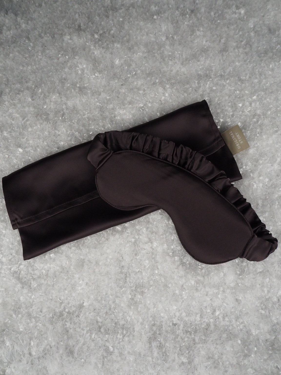 Satin sleep mask, Dark Chocolate
