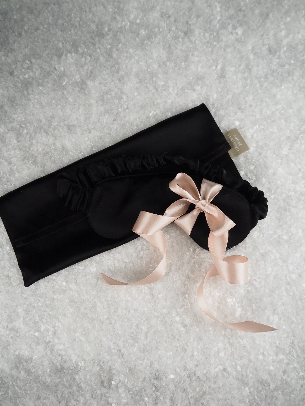 Satin sleep mask, Black