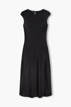 Triasetaatista valmistettu mekko, black