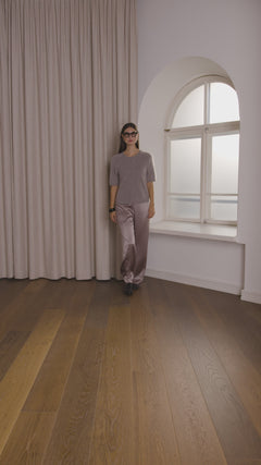 Lyhythihainen kashmirneule, nougat